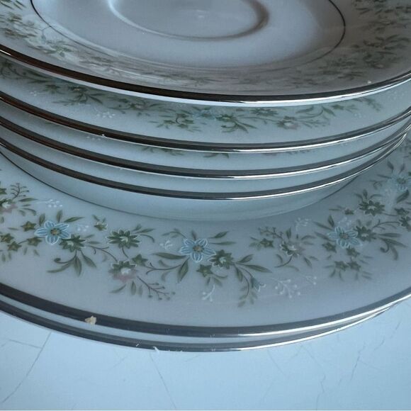 Savannah (Rim, Platinum)
by NORITAKE replacement pieces 2 Salad plates 4 desert - Picture 2 of 5